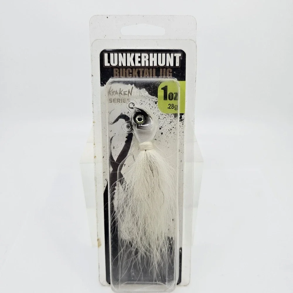 Lunkerhunt Kraken Series Bucktail Jig 1 Oz 4/0